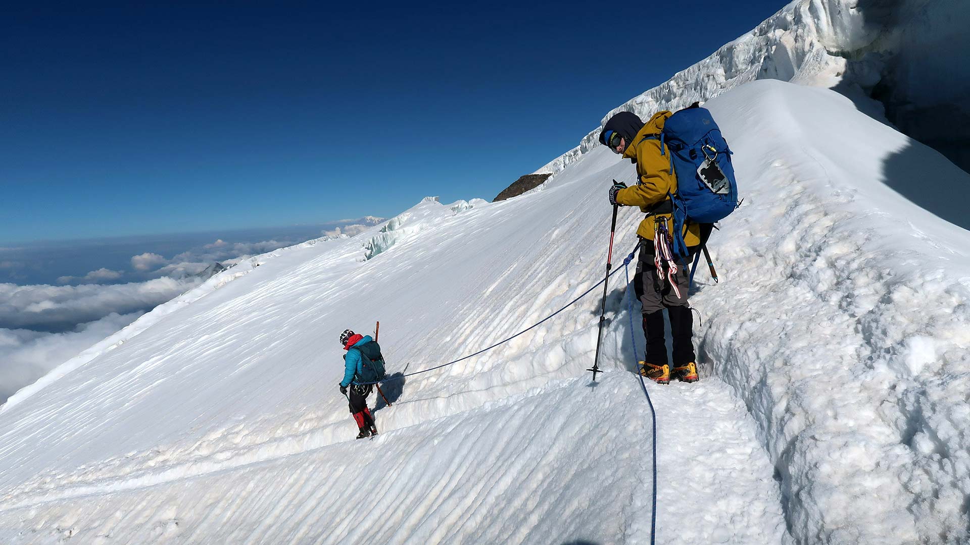 Alpinismo sul Monte Rosa Spaghetti Tour