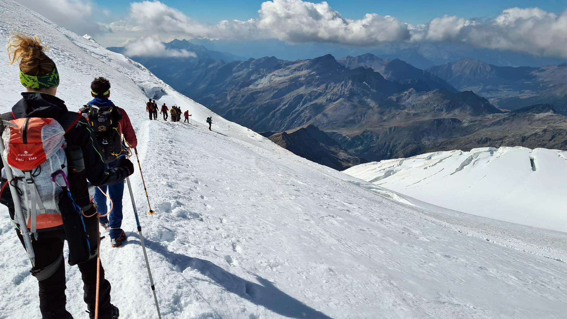 Salita alpinistica sul Monte Rosa e gestione dell'acclimatamento in quota Salita alpinistica sul Monte Rosa e gestione dell'acclimatamento in quota